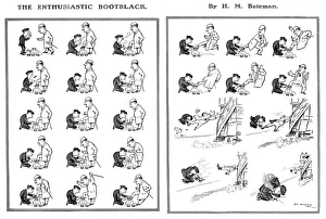 Images Dated 9th February 2016: The Enthusiastic Bootblack by H M Bateman