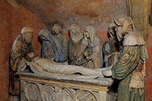 Belief Collection: Entombment sculpture, Eglise Saint-Jean-Baptiste, Chaource