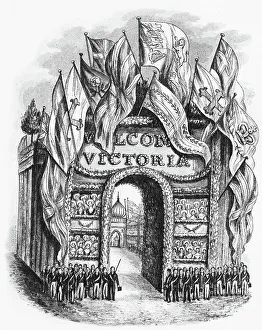 Entrance to Amphitheatre built at the Brighton Pavilion