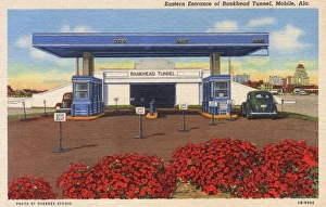 Alabama Collection: Entrance to Bankhead Tunnel, Mobile, Alabama, USA