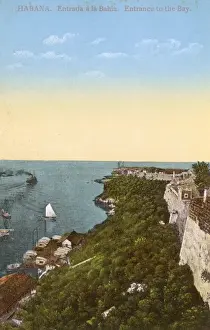 Entrance to the Bay at Havana, Cuba
