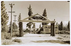 Pole Collection: Entrance to Cal-Neva Lodge, Nevada, USA
