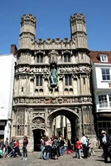 Images Dated 20th August 2011: Entrance to Canterbury Cathedral