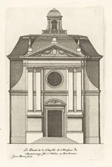 Mausoleum Prints: Entrance to the Chapelle de la Visitation, Moulins, Bourbonnais