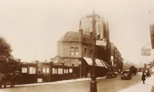 Stamford Prints: Entrance to Chelsea football ground, c. 1920