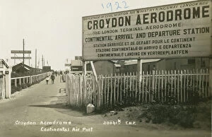 Aerodrome Collection: Entrance, Croydon Aerodrome Continental Airport, Surrey