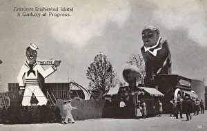 Images Dated 29th November 2017: Entrance to the Enchanted Island - Chicago Worlds Fair