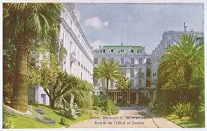 Jazz Age Club Prints: Entrance and gardens - Hotel Metropole, Monte Carlo
