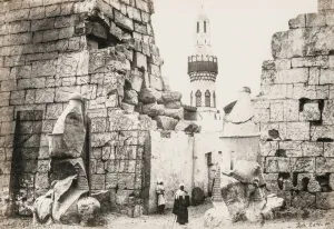 Defensive Structure Prints: Entrance to the Great Temple, Luxor, Egypt, 1857