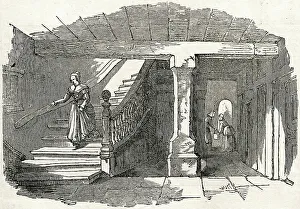Albrecht Prints: Entrance hall of Albrecht Durer's home, Nuremberg