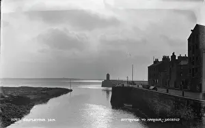Cloudy Prints: Entrance to Harbour, Castletown