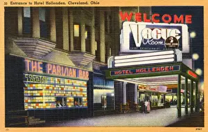 Vogue Prints: Entrance to the Hotel Hollenden, Cleveland, Ohio, USA