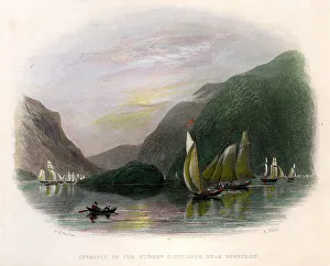 Entrance To Hudson Highlands, America