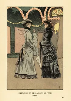 Images Dated 17th July 2019: Entrance to the Jardin de Paris, 1883