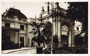 Bains Prints: The entrance to Le Grand Cercle (Grand Casino) Aix Le Bains