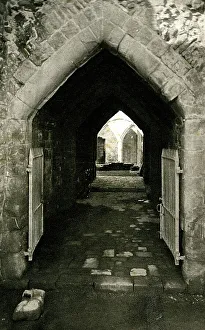 Entrance looking west, Goodrich Castle, Herefordshire