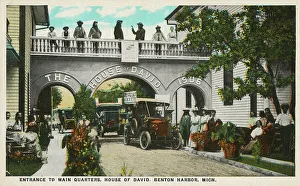 Commune Prints: Entrance to Main Quarters - House of David, Benton Harbor