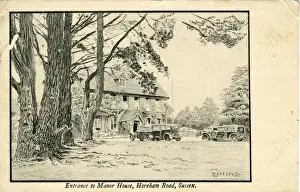 Heathfield Prints: Entrance to Manor House, Horeham Road, Horham, England
