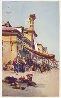 Vege Table Prints: Entrance to the market - Corfu, Greece