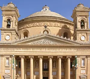 Mosta Prints: The entrance to Mosta Dome, Mosta