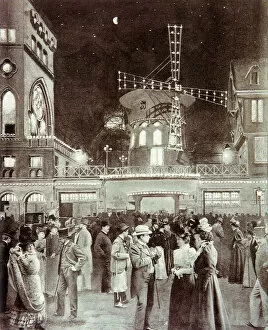 Lifestyles Collection: Entrance to the Moulin Rouge Date: 1894