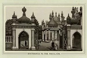 Images Dated 9th January 2017: Entrance to the Pavilion, Brighton, Sussex