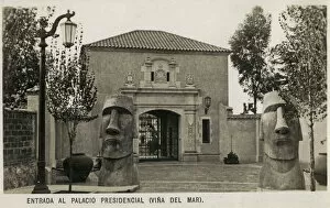 Chile Collection: Entrance of the Presidencial Palace (Vina del Mar), Chile