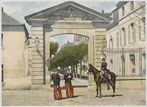 Fontainebleau Prints: Entrance to Saint-Cyr