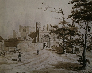 Images Dated 11th February 2011: Entrance to St Donats Castle, Glamorgan, Wales