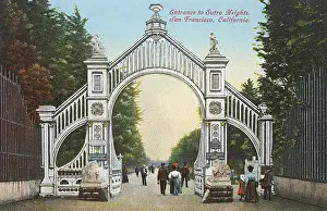 Heights Prints: Entrance to Sutro Heights, San Francisco, California, USA