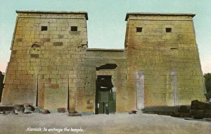 Images Dated 17th July 2019: Entrance to the Temple Complex of Karnak, Luxor, Egypt