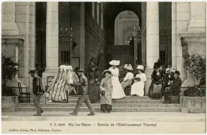 Entrance to the Thermal Baths (Spa) at Aix-les-Bains, France