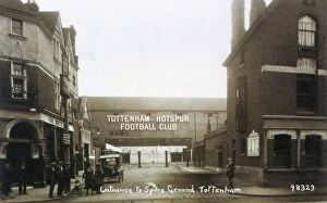 Images Dated 14th February 2012: Entrance to Tottenham Hotspur football ground, c. 1906