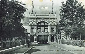 Bains Prints: The entrance to the Villa Des Fleurs, Aix Le Bains