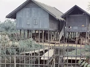 Inle Prints: entrance to village - Inle Lake