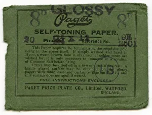 Watford Collection: Envelope, Paget photographic paper