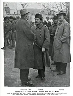 Istanbul Prints: Enver Pasha taking to Lieutenant Colonel Tyrrell 1913