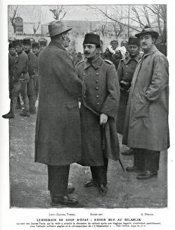 Pasha Collection: Enver Pasha taking to Lieutenant Colonel Tyrrell 1913
