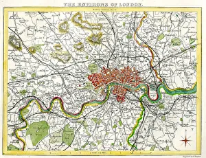 Hughes Prints: Environs of London