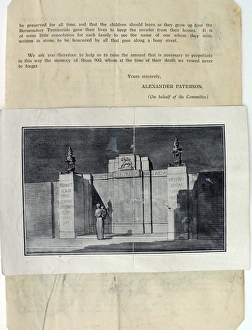 Images Dated 27th April 2012: Ephemera relating to Private Clarence Muggleton