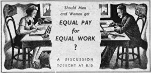 Images Dated 5th January 2016: Equal Pay for Equal Work