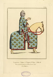 Fleurs Collection: Equestrian statue of Philippe VI de Valois