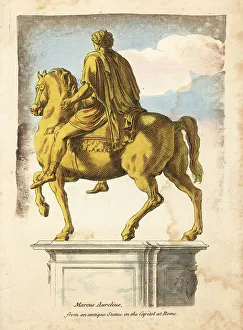 Capitol Prints: Equestrian statue of Roman Emperor Marcus Aurelius