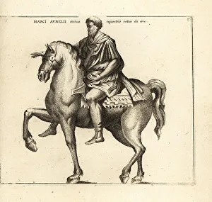 Equestrian Statue of Roman Emperor Marcus Aurelius