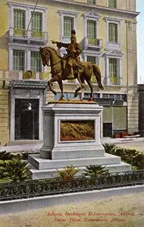 Equestrian Prints: Equestrian statue of Theodoros Kolokotronis, Athens, Greece