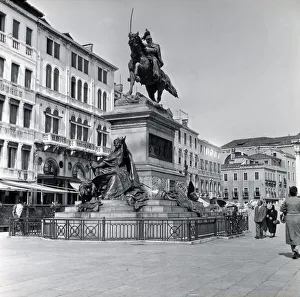 Emanuele Prints: Equestrian Statue of Vittorio Emanuele II, Venice, Italy