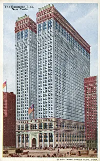 Corp Prints: The Equitable Office Building, New York City, NY, USA. Date: circa 1920