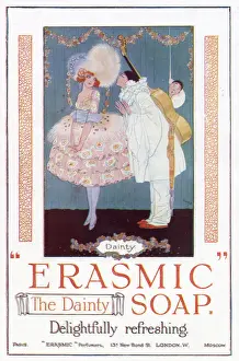 Columbine Prints: Erasmic - the dainty soap - delightfully refreshing Date: 1919
