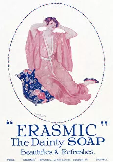Images Dated 19th July 2021: Erasmic Soap - beautifies and refreshes Date: 1920