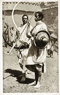 Images Dated 15th December 2020: Two Eritrean Warriors - Eritrea, East Africa